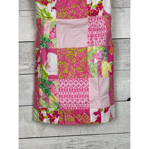 Vintage 70/80's Lilly Pulitzer Strapless Dress 0 Franco Patch Quilt… - Picture 3 of 11